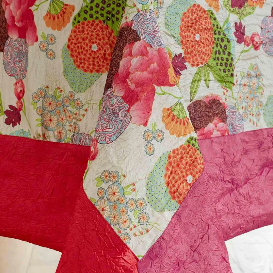 Nappe Fuschia Imprimé Avec Bordure - GEISHA