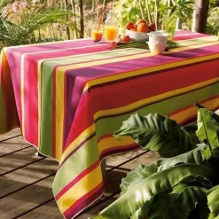 Nappe Micro-Enduite Rayée - Rose