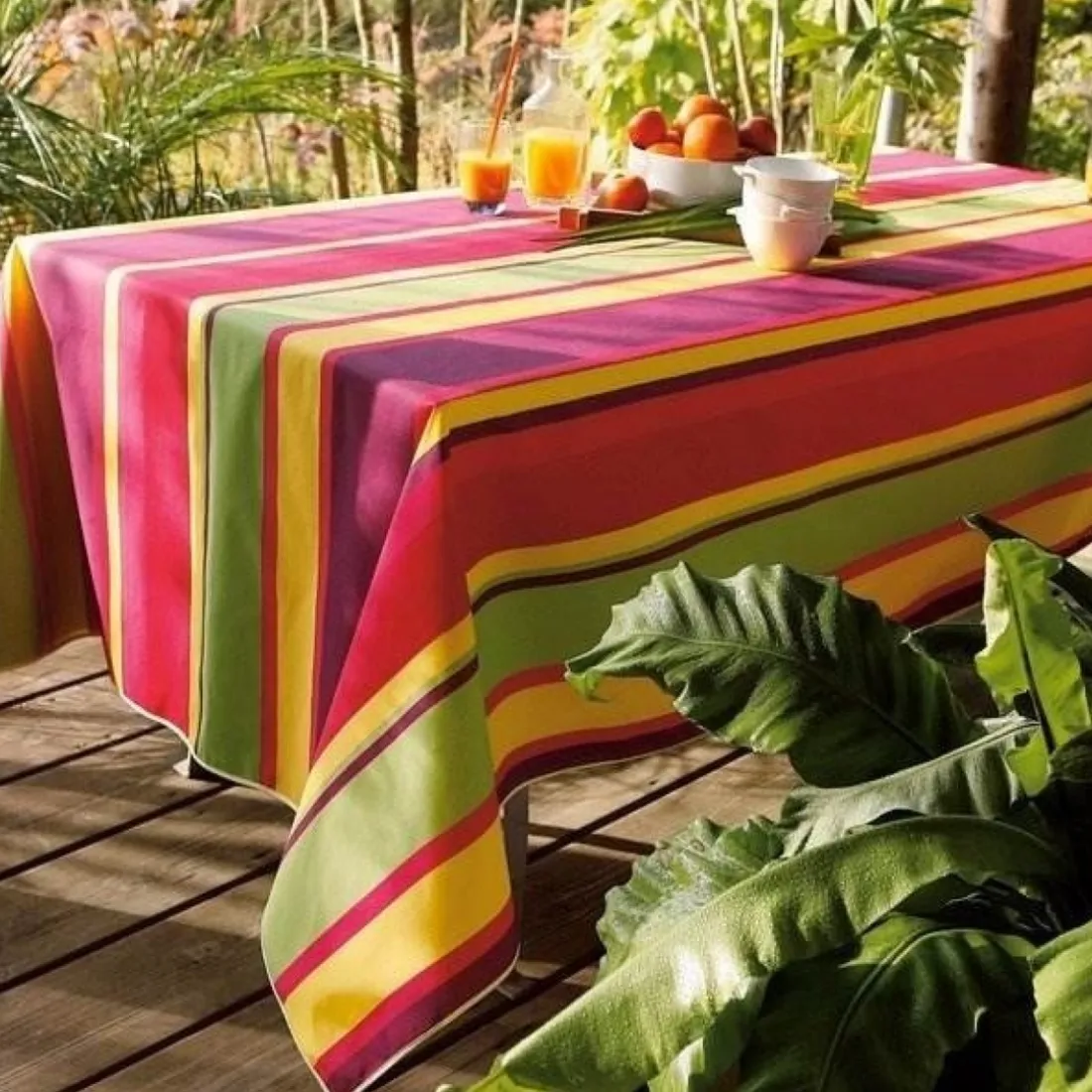 Nappe Micro-Enduite Rayée - Rose