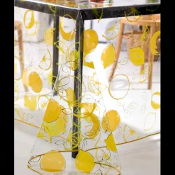 Nappe Rectangle Agrume Translucide Jaune