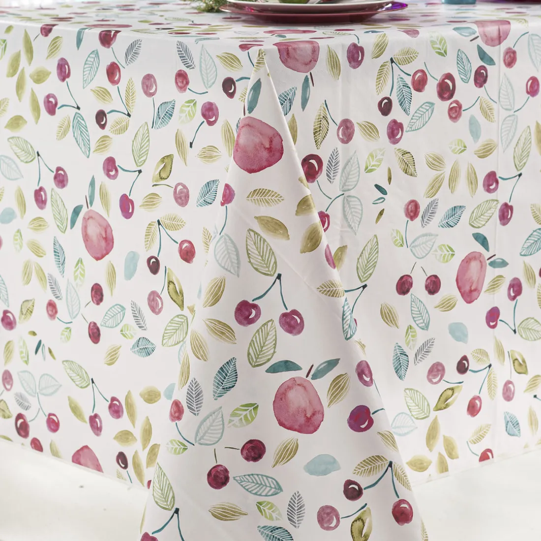 Nappe Rectangle Bigarreau Toile Ciree Multicolore