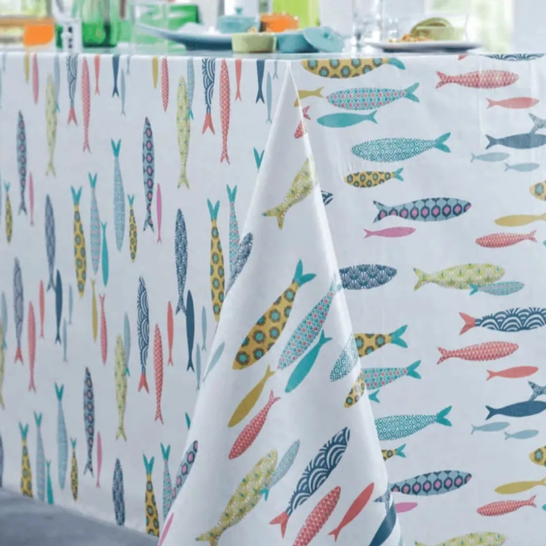 Nappe rectangle BINIC TOILE CIREE Multicolore