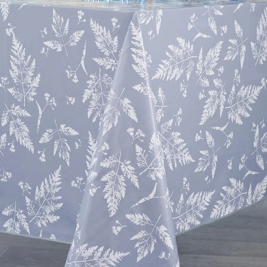 Nappe Rectangle Broceliande Toile Ciree Gris