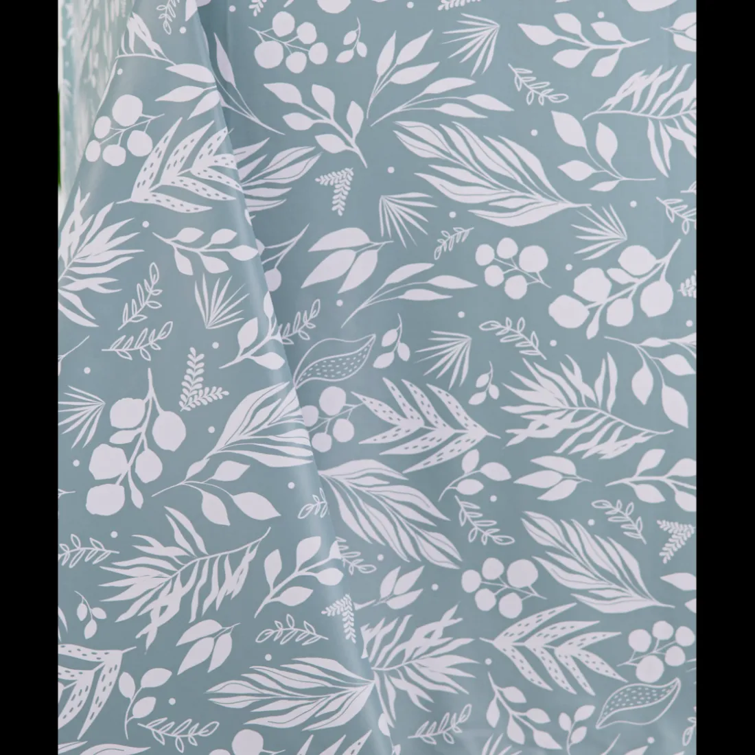 Nappe Rectangle Erbario Toile Ciree Vert