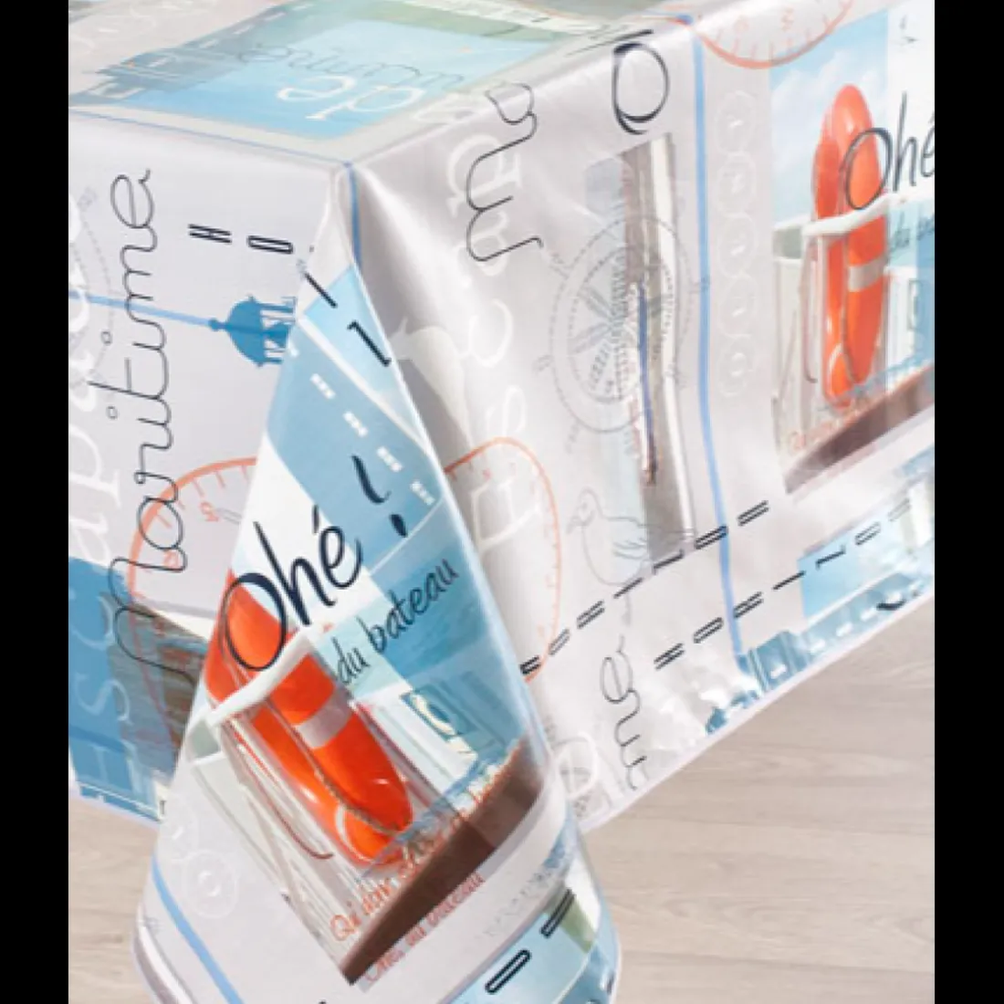 Nappe Rectangle Escapade Toile Ciree Bleu