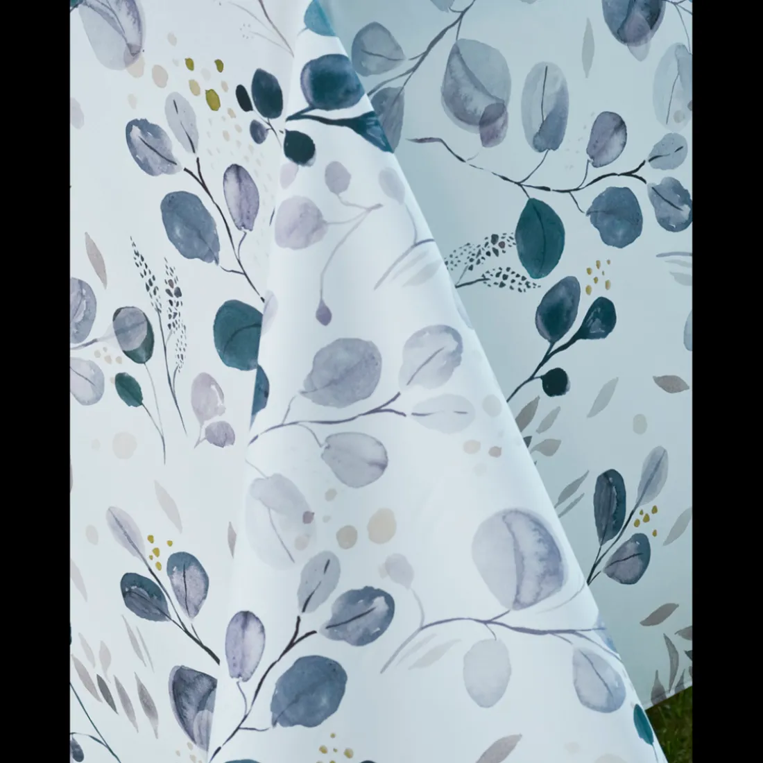 Nappe Rectangle Guerande Toile Ciree Bleu