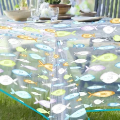 Nappe rectangle LACANAU TRANSLUCIDE Multicolore