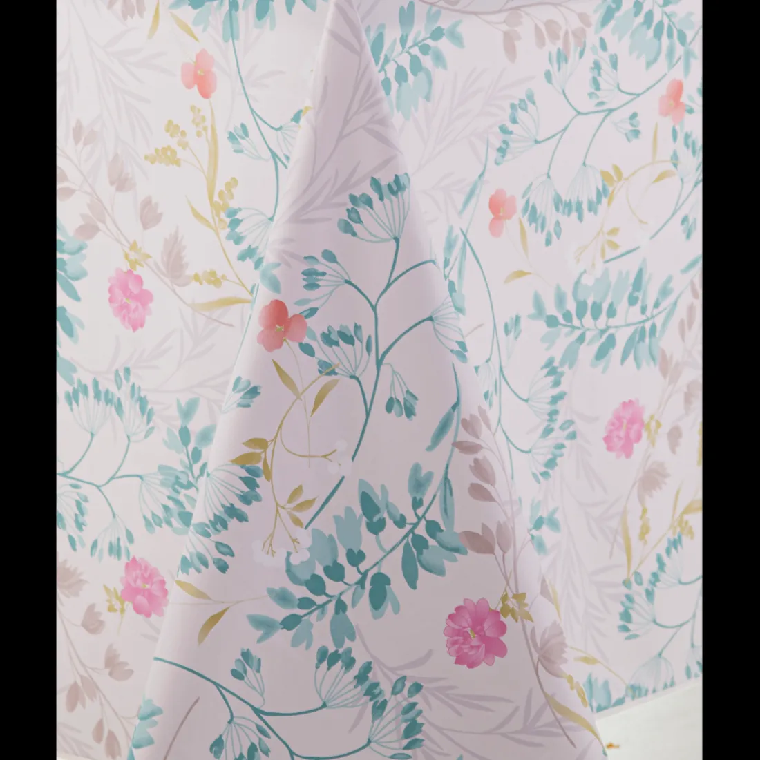 Nappe Rectangle Noelia Toile Ciree Vert