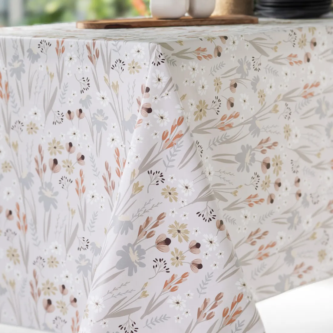 Nappe Rectangle Seraphine Toile Ciree Multicolore