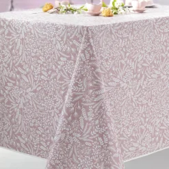 Nappe Rectangle Soleane Toile Ciree Rose
