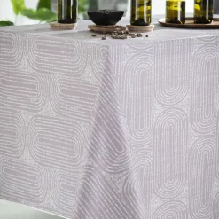 Nappe Rectangle Soren Toile Ciree Beige