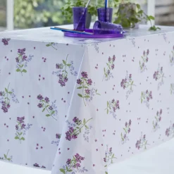 Nappe Rectangle Sureau Toile Ciree Violine