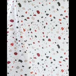 Nappe Rectangle Terrazo Toile Ciree Bordeaux