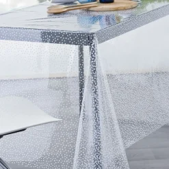 Nappe rectangle TRANSLUCIDE Blanc