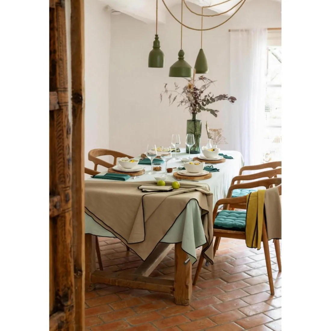 Nappe recyclée Grace Camel