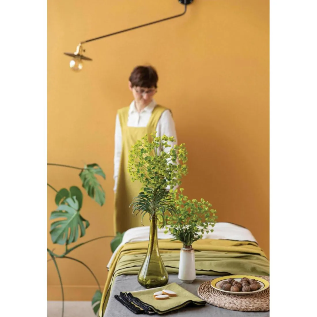 Nappe recyclée Grace Kaki