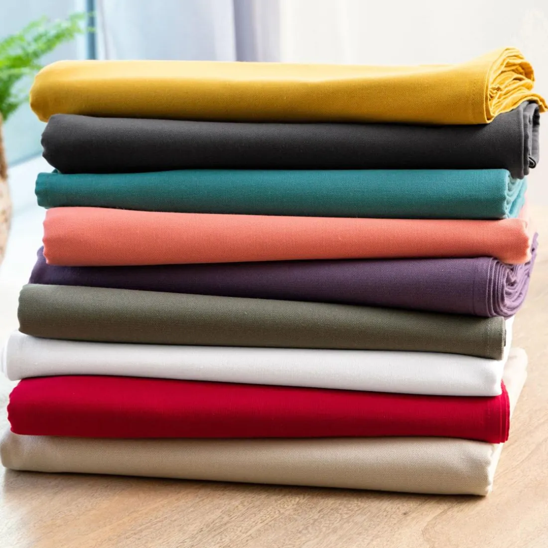 Nappe rond LONA 180 cm blanc