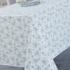 Nappe ronde 140 cm TOILE CIREE Glacier