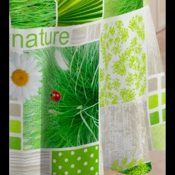 Nappe ronde 140 cm TOILE CIREE Vert