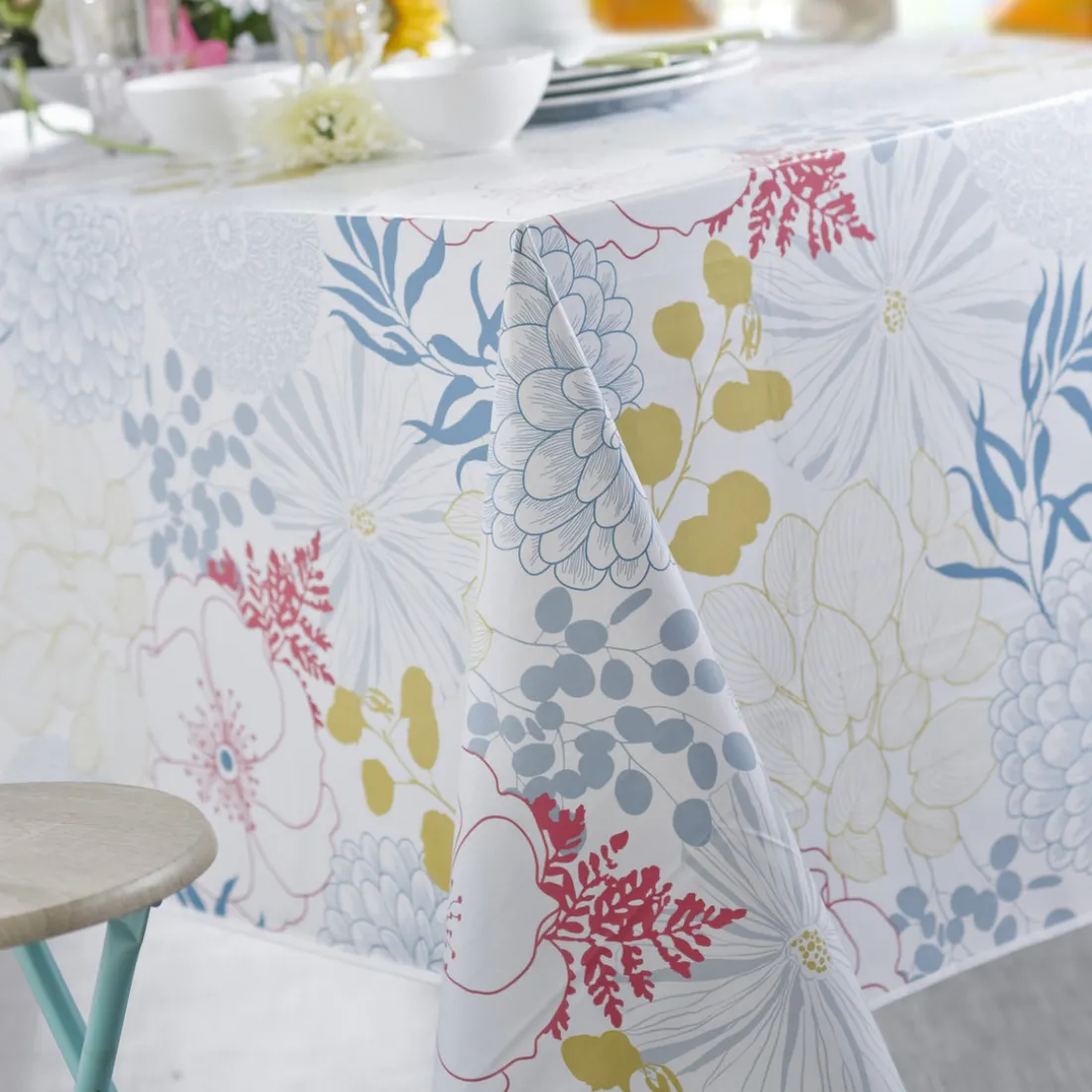 Nappe ronde FRAGRANCE TOILE CIREE Multicolore 140 cm