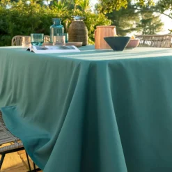 Nappe ultra douce PEACHSKIN-bleu paon