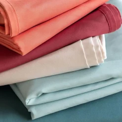 Nappe ultra douce ronde 180 cm PEACHSKIN - bleu paon