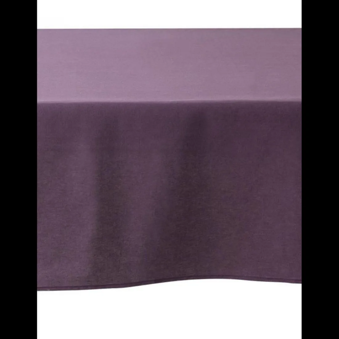 Nappe unie en coton traitée Teflon, Made in France CAMBRAI violet