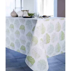 Nappe Vert Anti-tache Imprimé - ANGHA