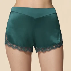 Nightshort - Emeraude vert en soie