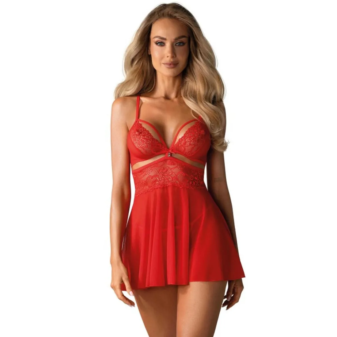 Nuisette - Rouge en dentelle