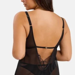 Nuisette Deva babydoll - Noir