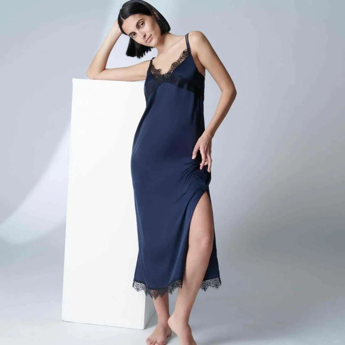 Nuisette longue - Bleue