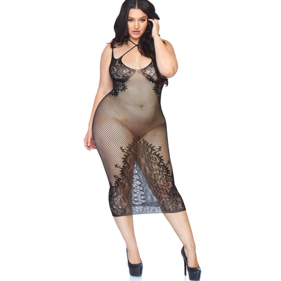 Nuisette Sexy Noire en nylon