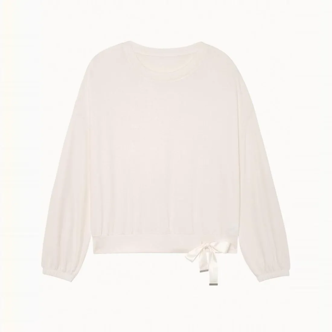 Ocea t-shirt manches longues blanc en viscose