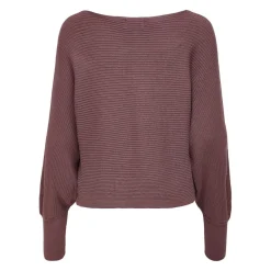 Onladaline L/S Short Pullo Knt Noos rose cuivré en viscose Tess