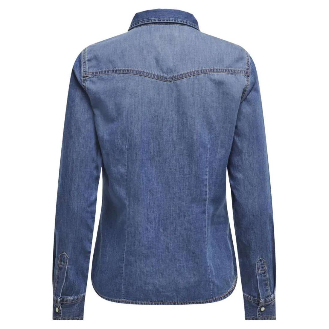Onlalexa L/S Dnm Shirt Ana Noos bleu denim en coton