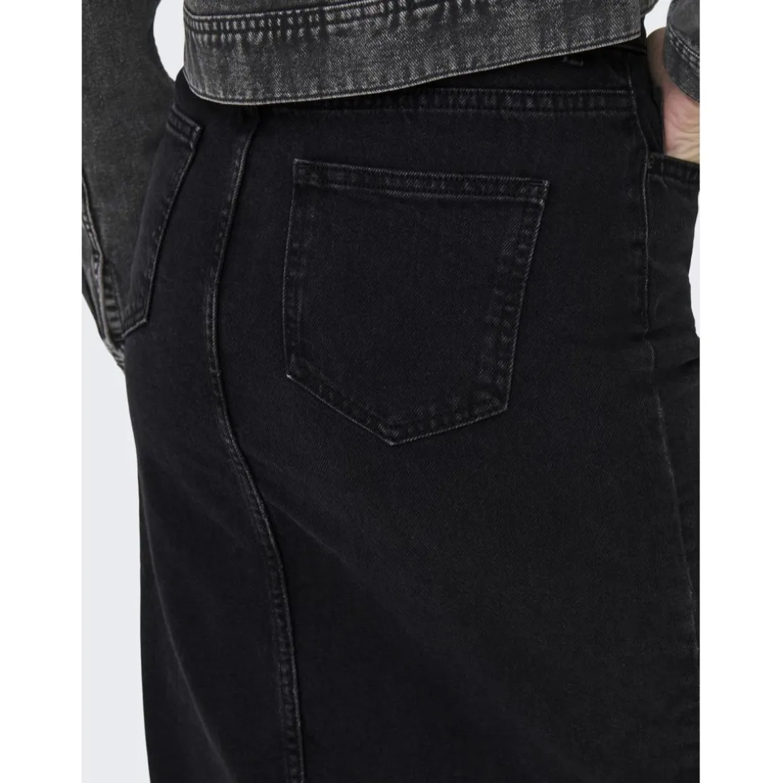 Onlbianca Midi Skirt Dnm Rea Noos en coton Quin