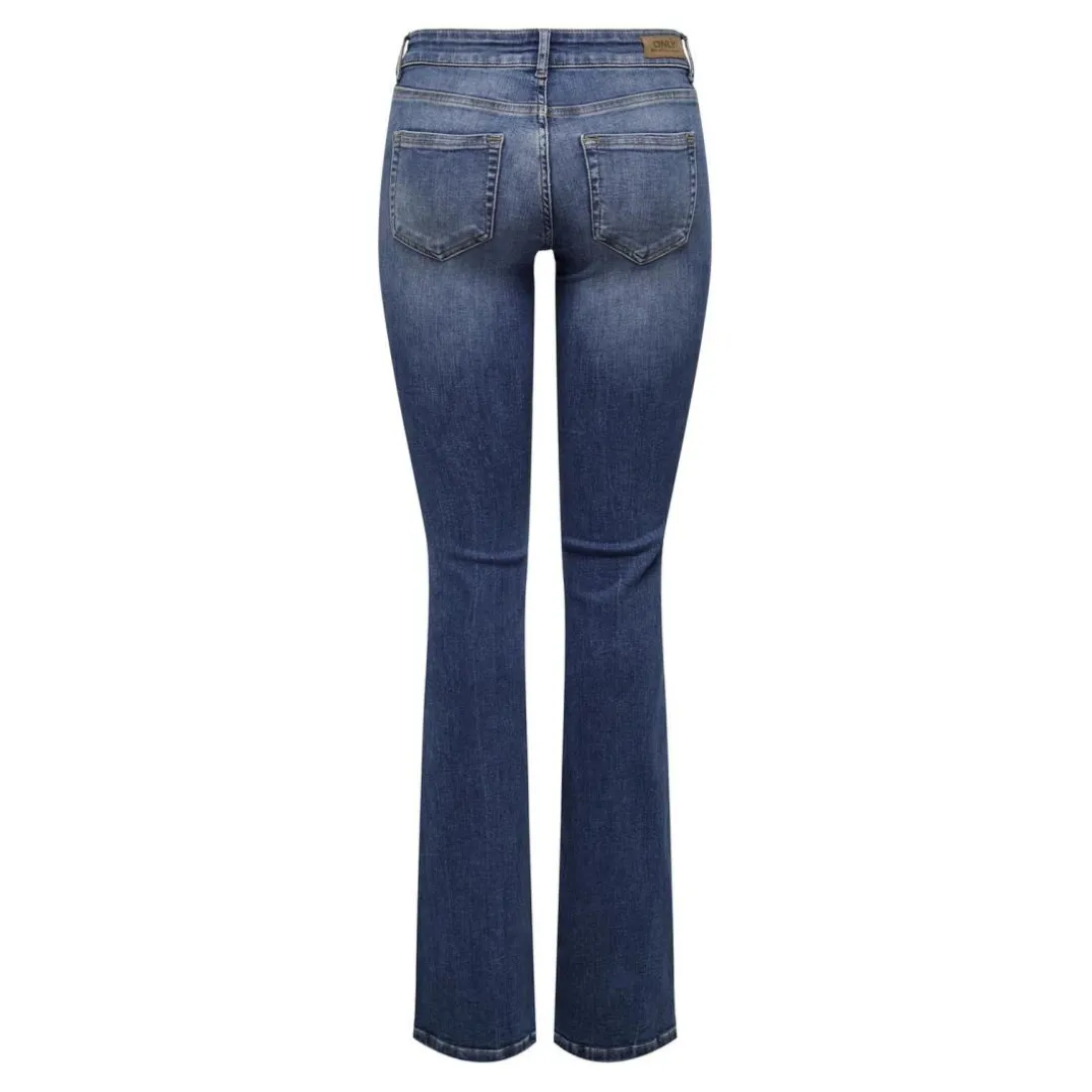 Onlblush Lw Flared Dnm Rea1303 Noos bleu denim en coton Ode