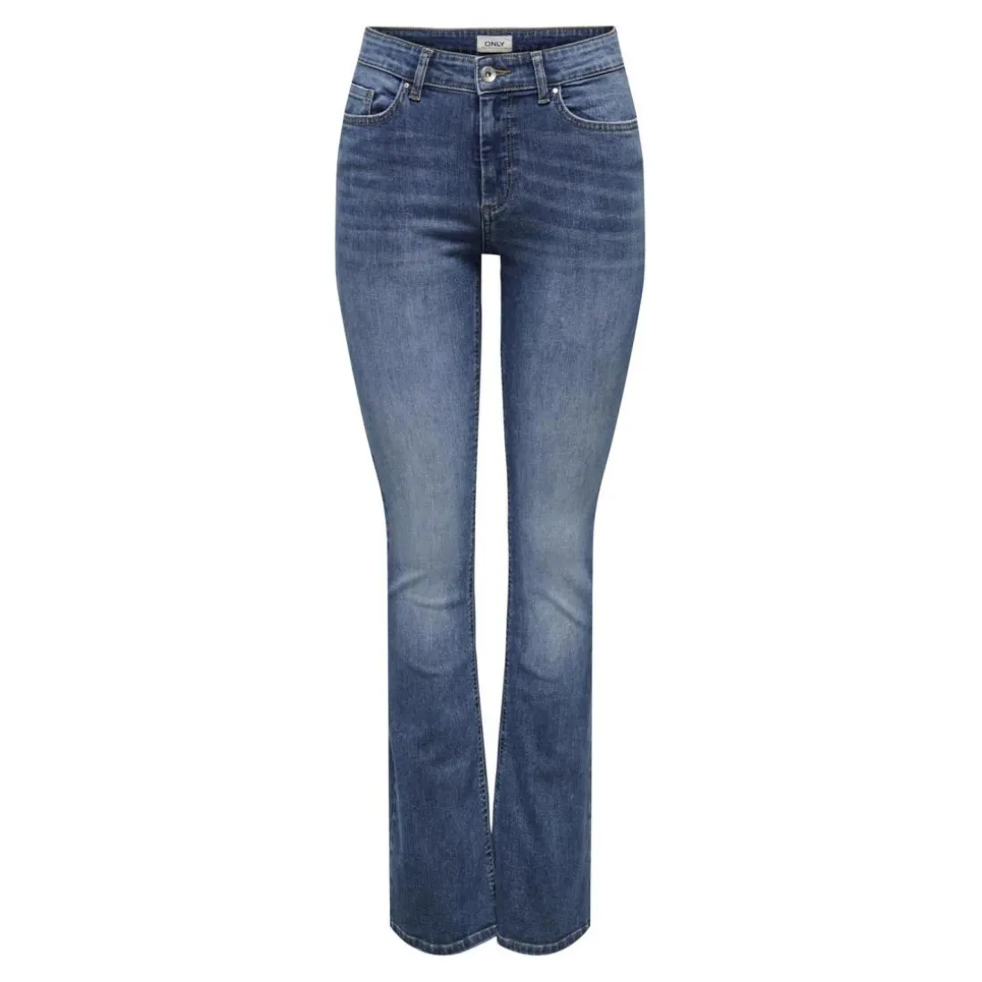 Onlblush Mid Flared Dnm Tai305 Noos bleu denim en coton Élise Nell
