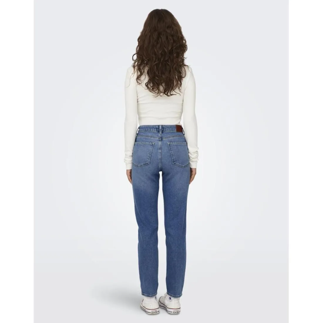 Onlemily Stretch Hw St Ak Dnm Cro571Noos bleu denim en coton Mila