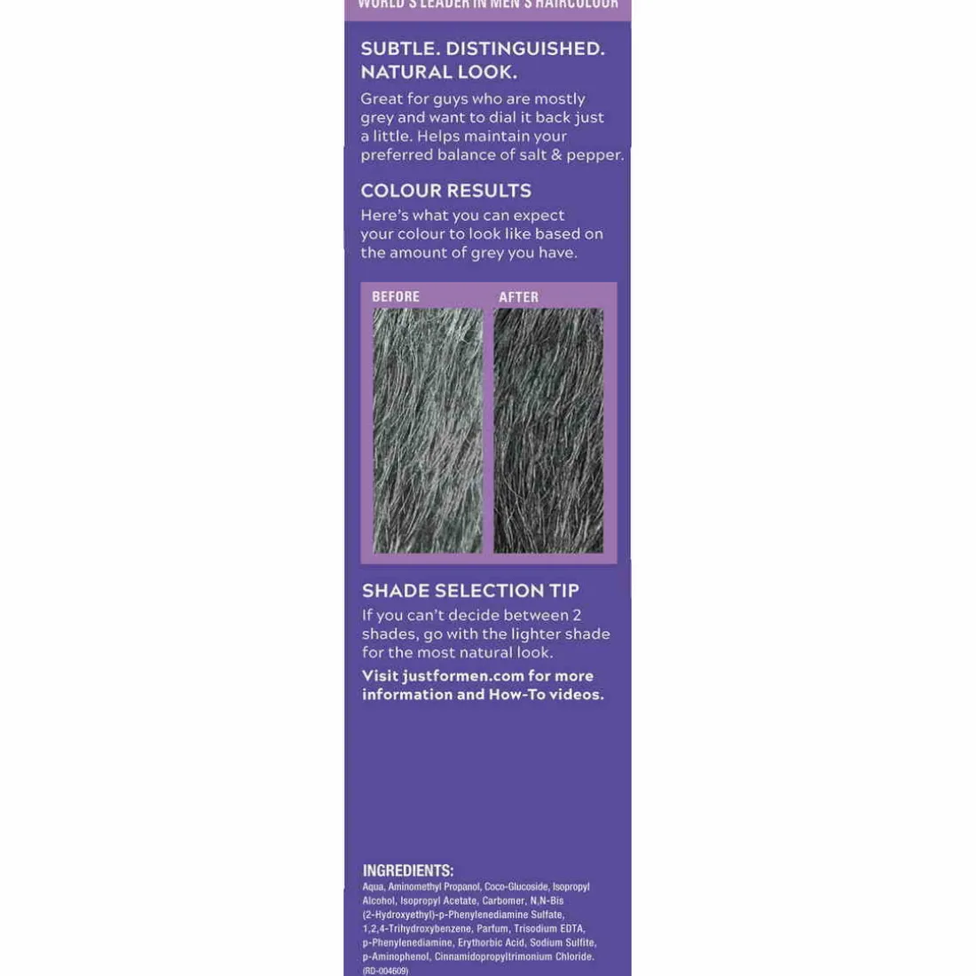 PACK 3 COLORATIONS CHEVEUX - Gris Noir-Just For Men