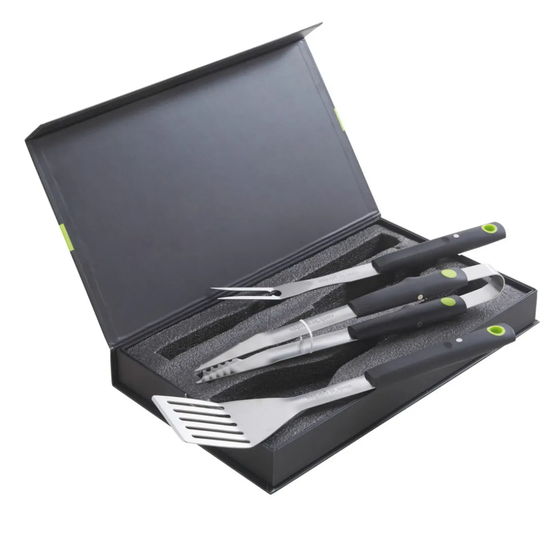 Pack Barbecue gaz FIDGI 4 Brûleurs réchaud latéral et desserte avec Housse et Coffret 3 pièces aimantés