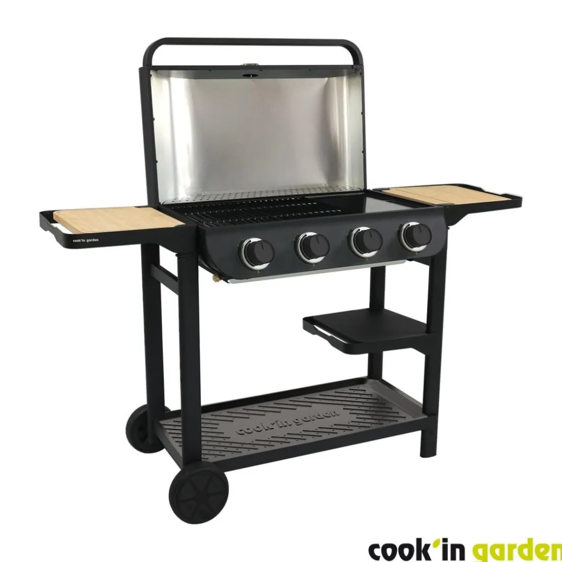 Pack Barbecue gaz sur chariot FLAVO avec Housse Coffret 3 pièces aimantés