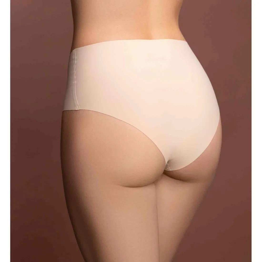Pack de 2 culottes taille haute invisibles Beige Bye Bra