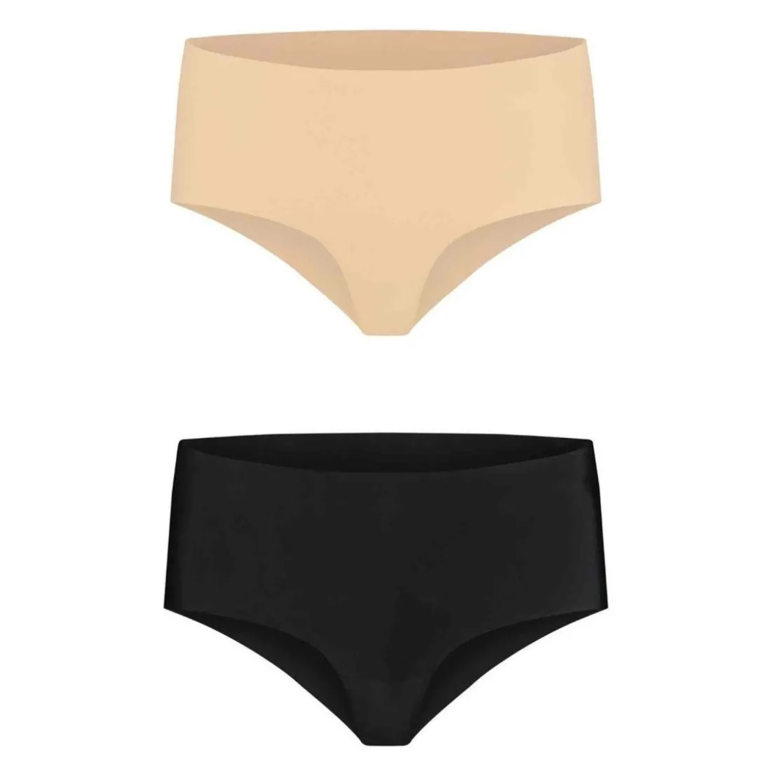 Pack de 2 culottes taille haute invisibles Beige Bye Bra