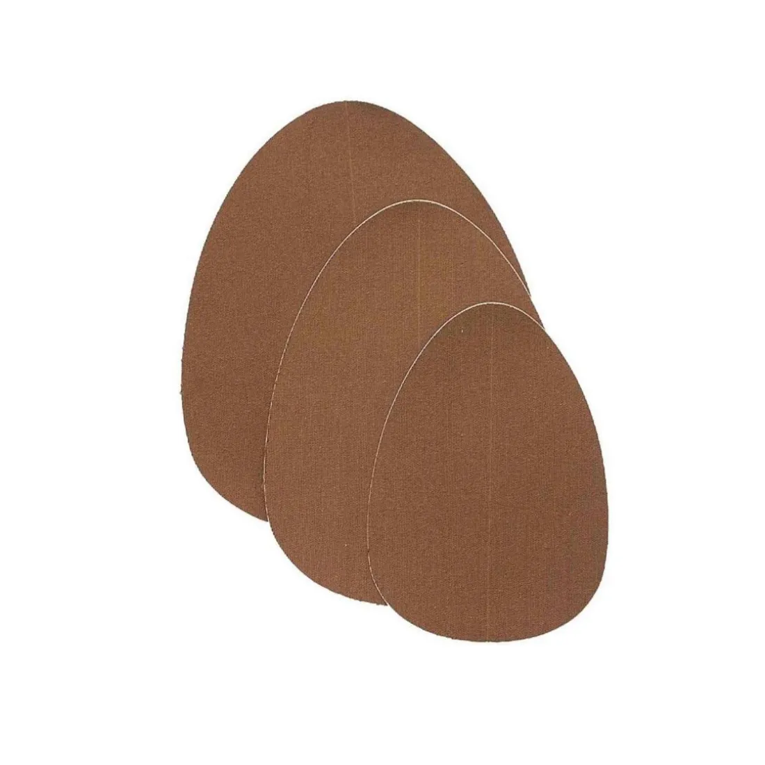 Pack de 3 paires de coques fines adhésives et cache tétons Marron Bye Bra en coton