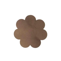 Pack de 3 paires de coques fines adhésives et cache tétons Marron Bye Bra en coton
