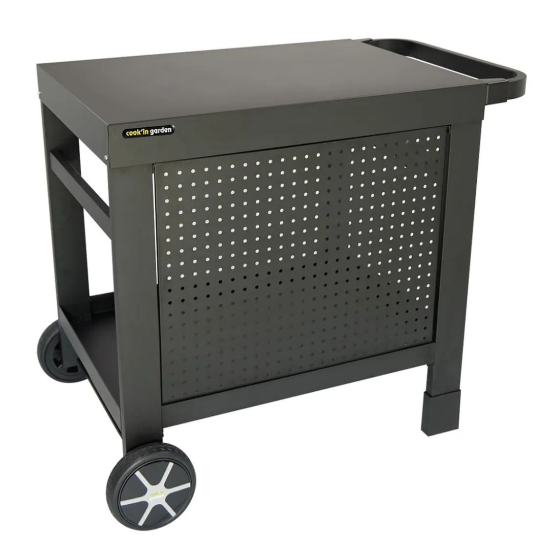 Pack Desserte de jardin REVA avec Housse Barbecue et Plancha Rectangulaire