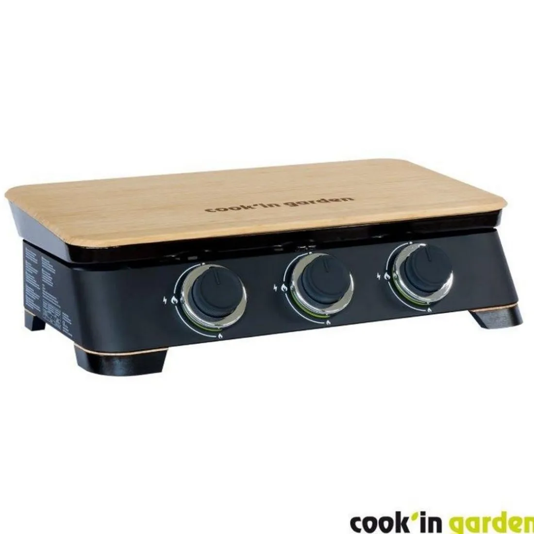 Pack Plancha gaz DUNE avec Housse pour barbecue et plancha et Kit pour cuisson plancha