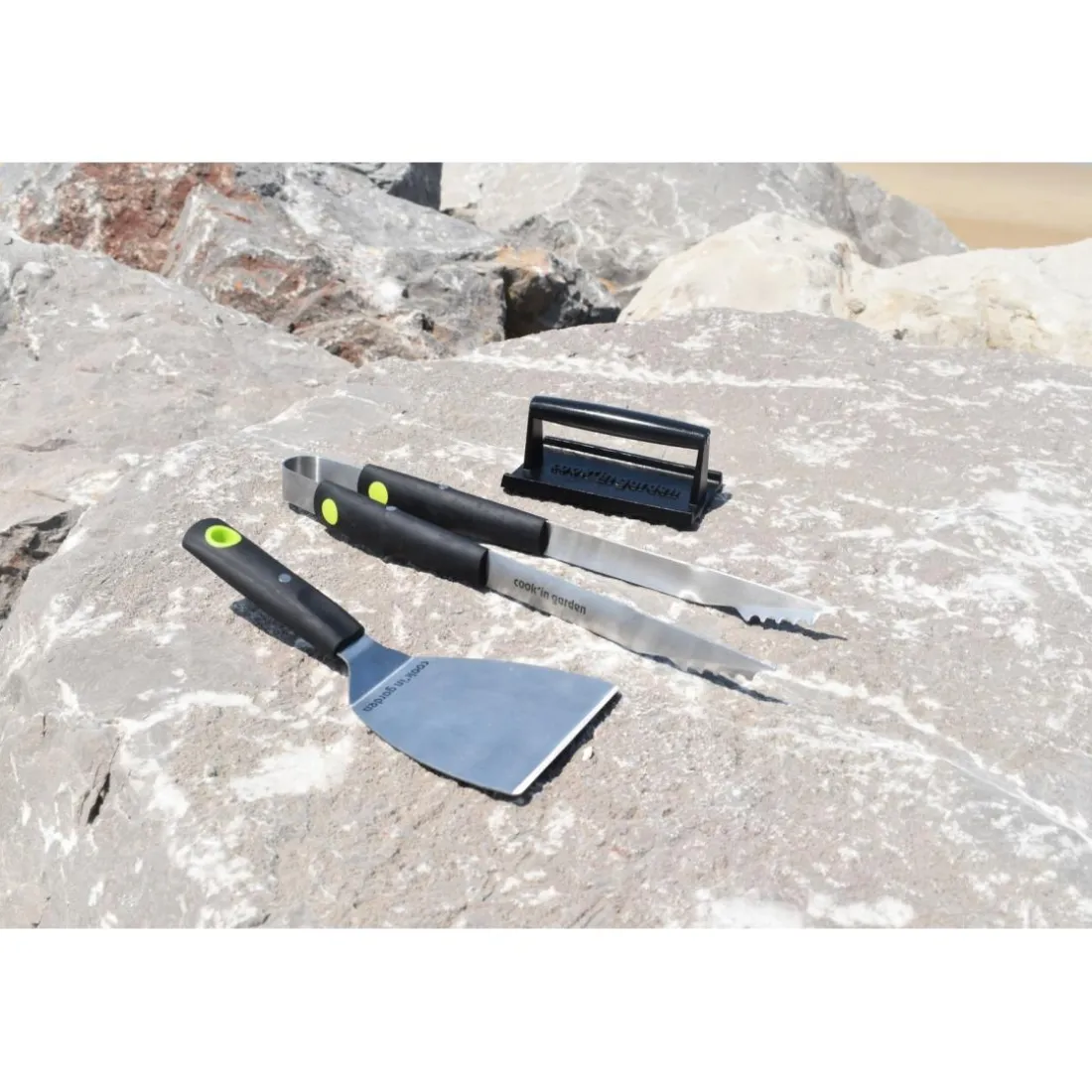 Pack Plancha électrique DUNE avec Housse pour barbecue et plancha, Kit pour cuisson plancha
